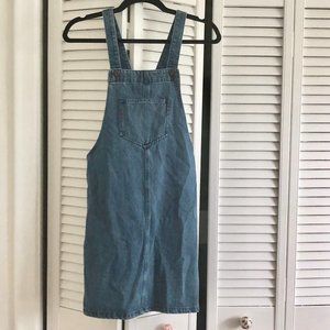 Vintage denim overall dress